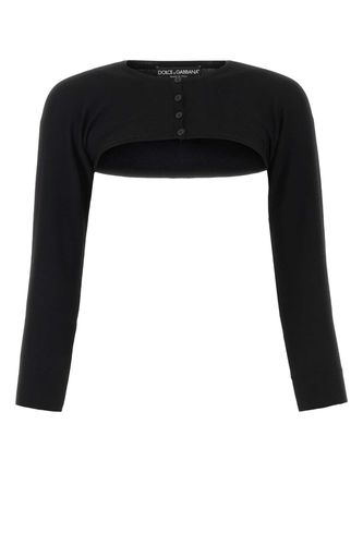 Black Viscose Blend Cardigan - Dolce & Gabbana - Modalova