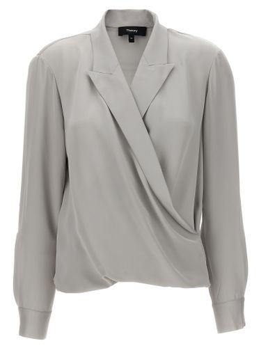 Theory pk Label Wrap Blouse - Theory - Modalova