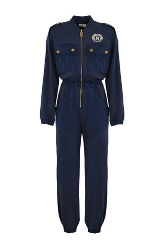 Fleece Tracksuit With Technical Nylon Pockets - Elisabetta Franchi - Modalova