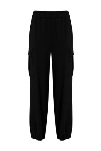 Flowing Crepe Cargo Trousers - TwinSet - Modalova