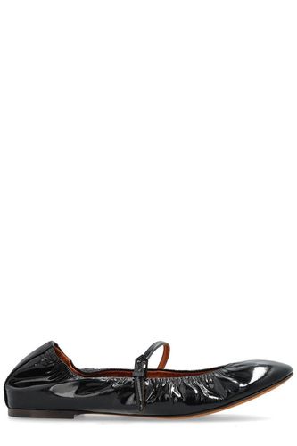 Mary Jane Glossy Buckle-strap Ballet Flats - Lanvin - Modalova