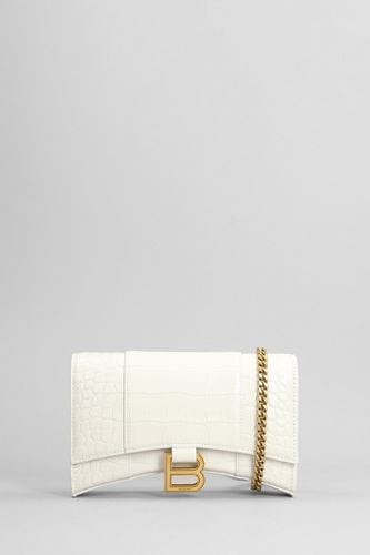 Hourglass Shoulder Bag In Leather - Balenciaga - Modalova