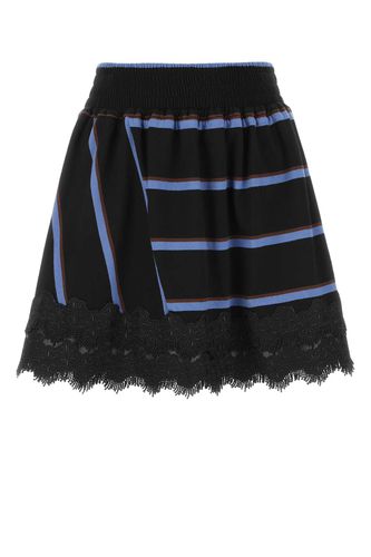 Embroidered Cotton Mini Skirt - Koché - Modalova