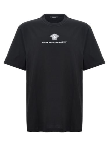 Versace Logo Embroidery T-shirt - Versace - Modalova