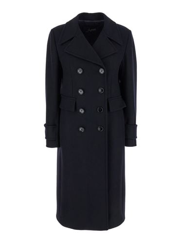 Queen Double-breasted Coat With Oversize Notched Revers In Wool Woman - The Seafarer - Modalova