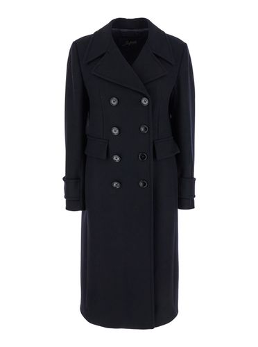 Queen Double-breasted Coat With Oversize Notched Revers In Wool Woman - The Seafarer - Modalova