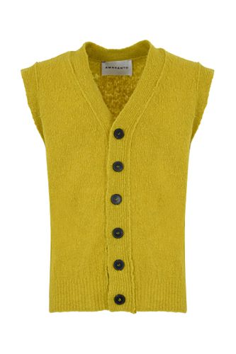 Wool And Cashmere Waistcoat - Amaranto - Modalova