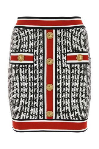 Embroidered Viscose Blend Mini Skirt - Balmain - Modalova