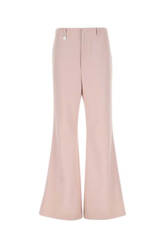 Powder Pink Wool Blend Wide-leg Pant - MM6 Maison Margiela - Modalova