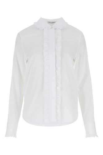 Saint Laurent White Poplin Shirt - Saint Laurent - Modalova