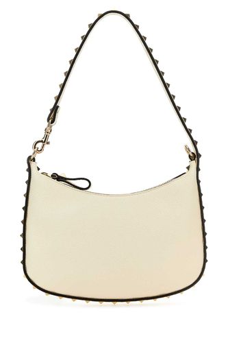 Leather Mini Hobo Rockstud Shoulder Bag - Valentino Garavani - Modalova