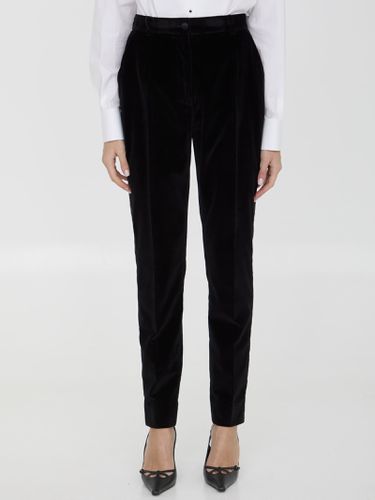 Dolce & Gabbana Velvet Tuxedo Pants - Dolce & Gabbana - Modalova