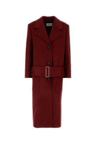 Tiziano Red Wool Blend Coat - Ferragamo - Modalova