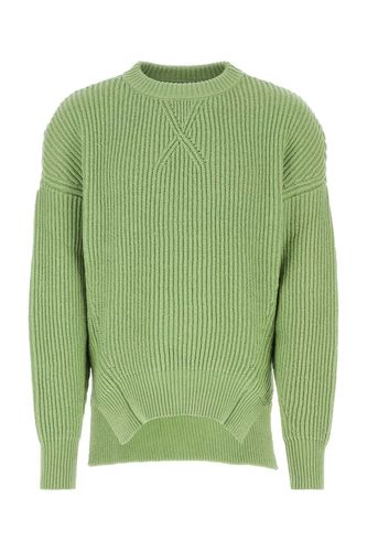 Mint Green Cotton And Wool Sweater - Jil Sander - Modalova