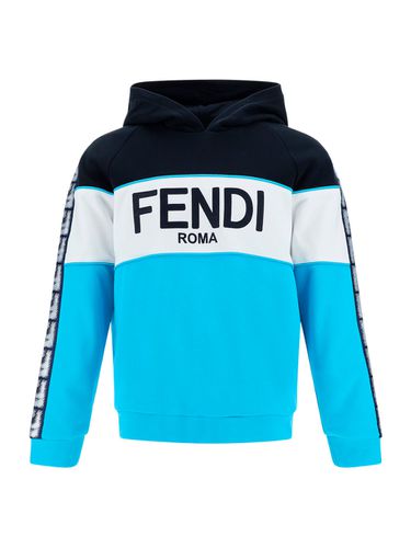 Fendi Logo Hooded Sweatshirt - Fendi - Modalova