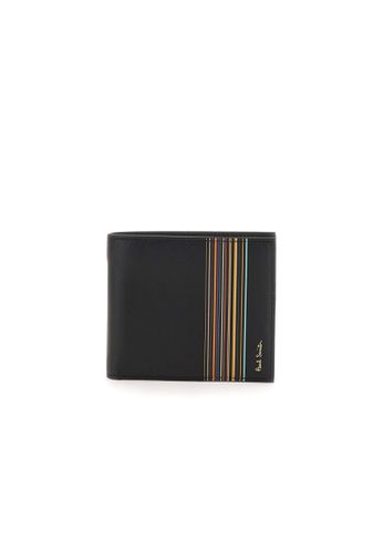 Signature Stripe Block Calfskin Wallet - Paul Smith - Modalova