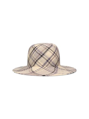 Thom Browne madras Straw Hat - Thom Browne - Modalova