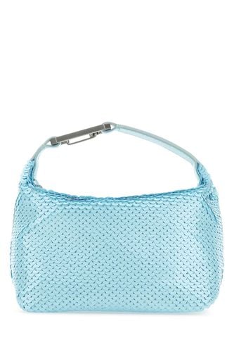 Pastel Light-blue Sequins Moonbag Handbag - EÉRA - Modalova