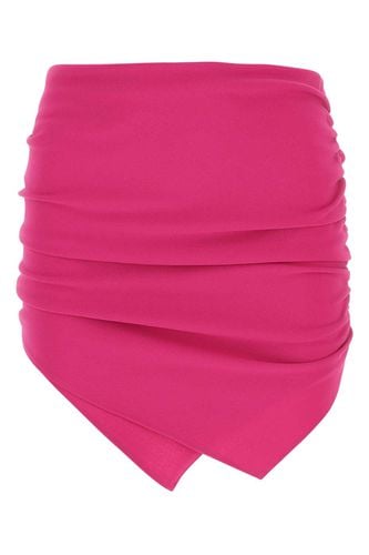 Tyrian Purple Stretch Polyester Mini Skirt - The Attico - Modalova