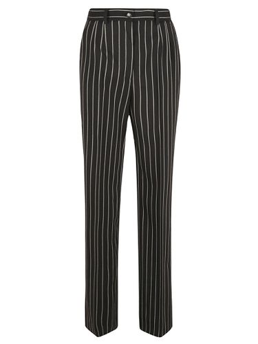 Pinstripe High Waist Trousers - Dolce & Gabbana - Modalova