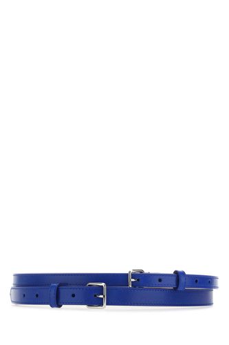Electric Blue Leather Belt - Alexander McQueen - Modalova