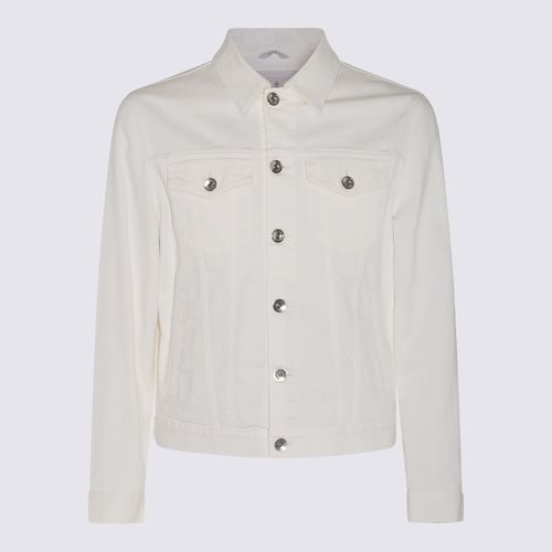 White Cotton Denim Jacket - Brunello Cucinelli - Modalova