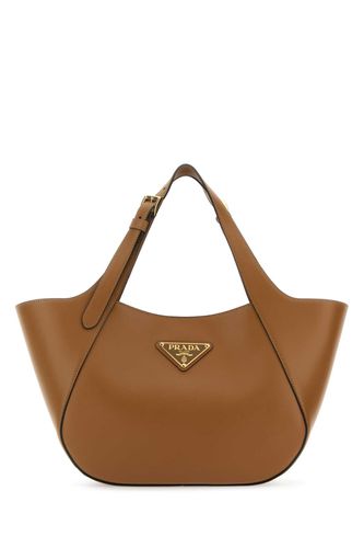 Prada Brown Leather Handbag - Prada - Modalova