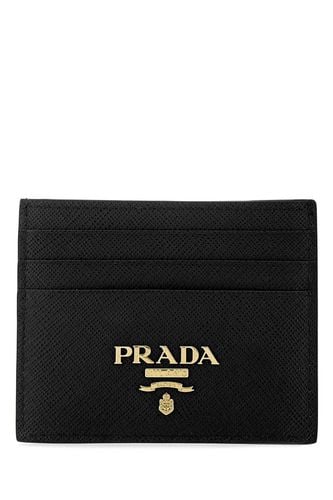 Prada Black Leather Card Holder - Prada - Modalova