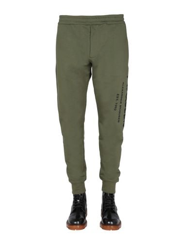 Jogging Pants With Graffiti Logo - Alexander McQueen - Modalova