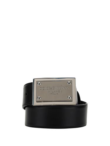 Dolce & Gabbana Logo Leather Belt - Dolce & Gabbana - Modalova