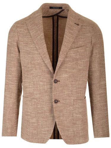 Wool And Silk Textured Blazer - Tagliatore - Modalova