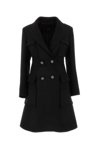 Etro Black Wool Coat - Etro - Modalova