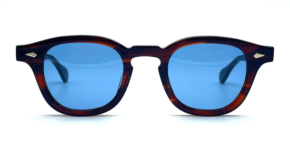 Ar 46x24 - Demi Amber / Blue Lens Sunglasses - Julius Tart Optical - Modalova