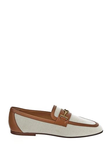 Tod's Fabric And Leather Loafers - Tod's - Modalova