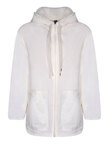 Moncler Iole White Parka - Moncler - Modalova