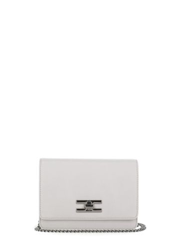 Shoulder Bag With Logo - Elisabetta Franchi - Modalova