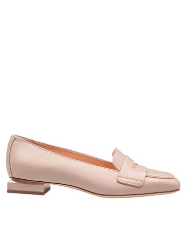 Angie Leather Moccasins Nude Color - AGL - Modalova