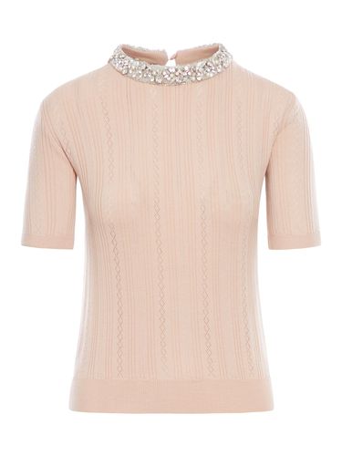 Embroidered Wool Sweater - Valentino Garavani - Modalova