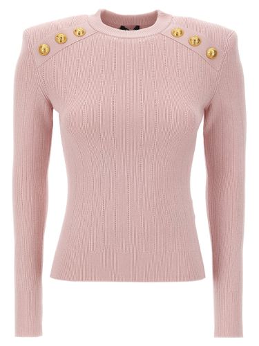 Balmain Logo Button Sweater - Balmain - Modalova