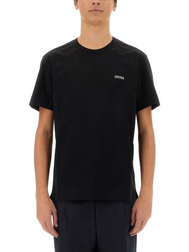 Zegna T-shirt With Logo - Zegna - Modalova