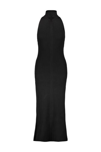 Rib Knit Diamond Neck Dress In Black - Courrèges - Modalova