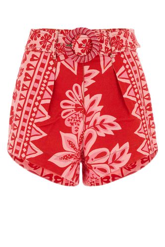 Farm Rio Printed Cotton Shorts - Farm Rio - Modalova