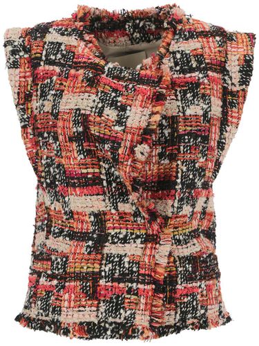 Djiroy Frayed Edge Tweed Vest - Isabel Marant - Modalova