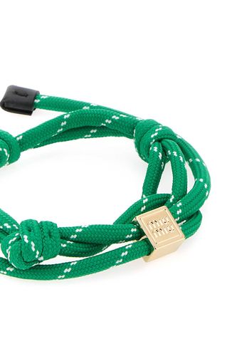 Emerald Green Fabric Bracelet - Miu Miu - Modalova