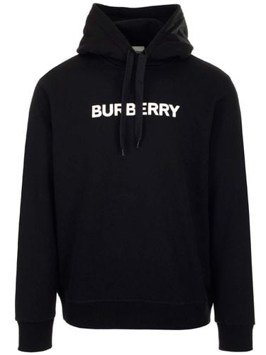 Burberry Black Oversize Hoodie - Burberry - Modalova