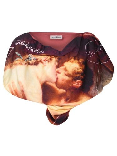 Kiss Heart Printed V-neck T-shirt - Vivienne Westwood - Modalova