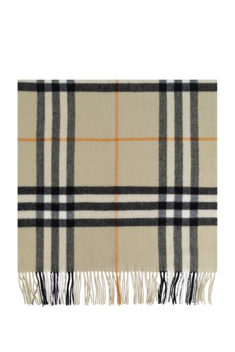 Check Printed Fringed Scarf - Burberry - Modalova