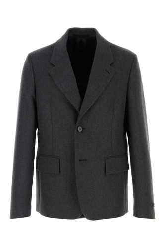 Prada Grey Flannel Blazer - Prada - Modalova