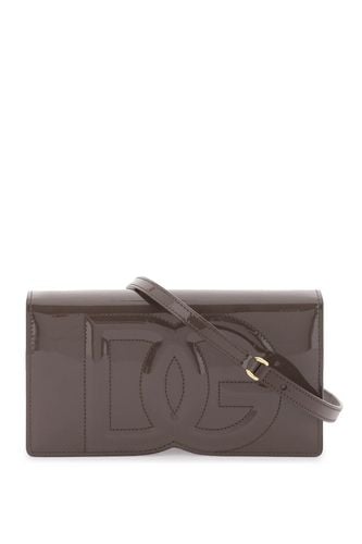 Mini dg Logo Bag In Patent Leather - Dolce & Gabbana - Modalova