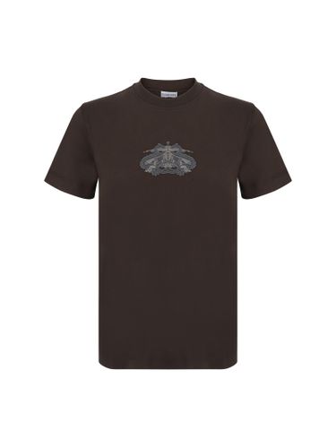 Burberry Dark Brown Cotton T-shirt - Burberry - Modalova